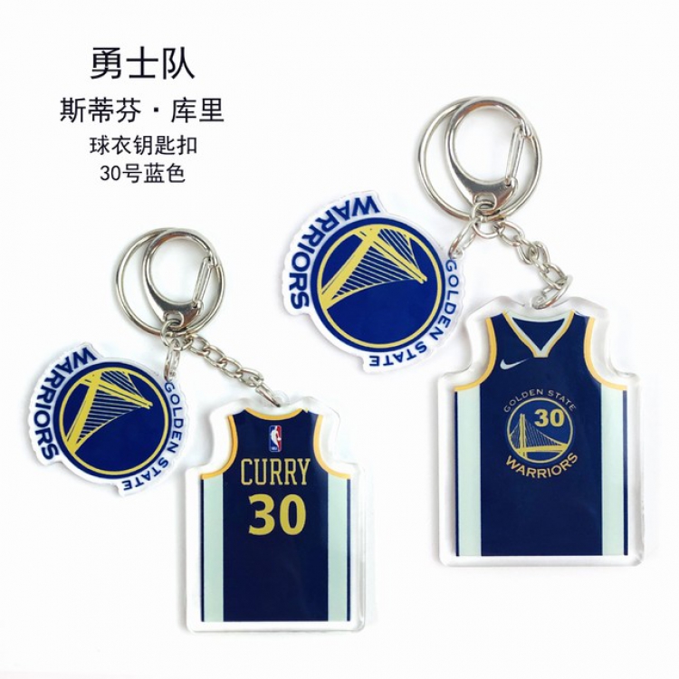 NBA Golden State Warriors Stephen Curry Popular jerseys Keychain Pendant a set price for 5 pcs