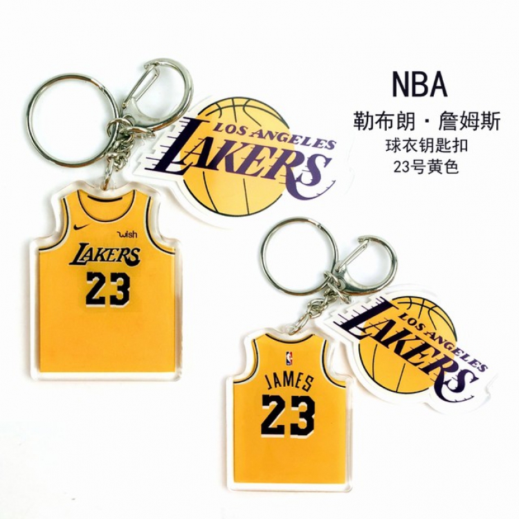NBA LeBron James Popular jerseys Keychain Pendant a set price for 5 pcs