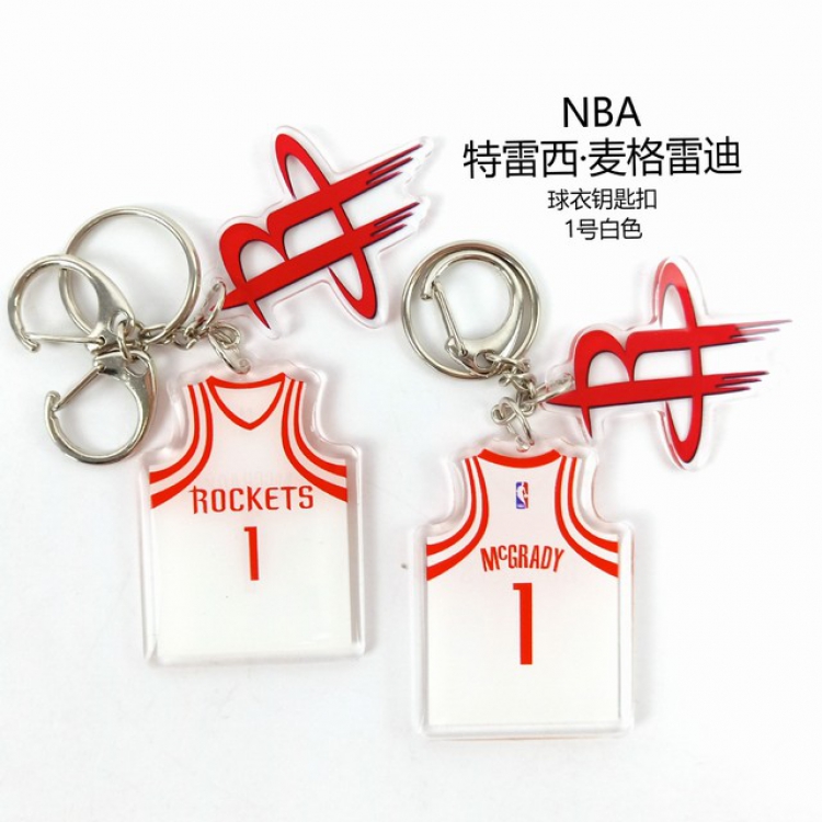 NBA Tracy Mcgrady Popular jerseys Keychain Pendant a set price for 5 pcs