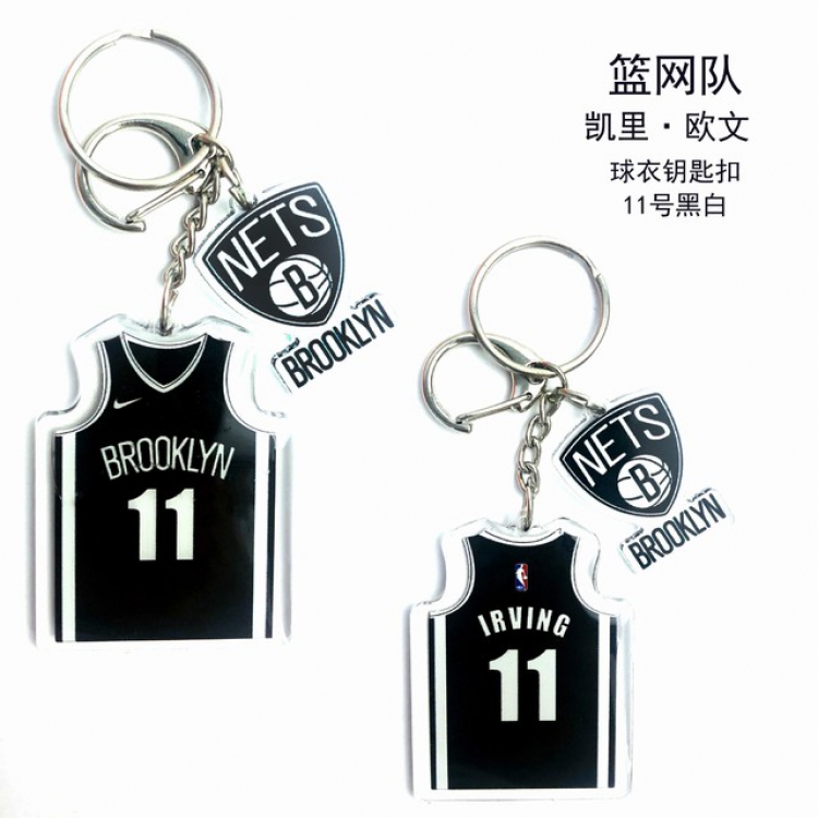 NBA Brooklyn Nets Kyrie Irving Popular jerseys Keychain Pendant a set price for 5 pcs