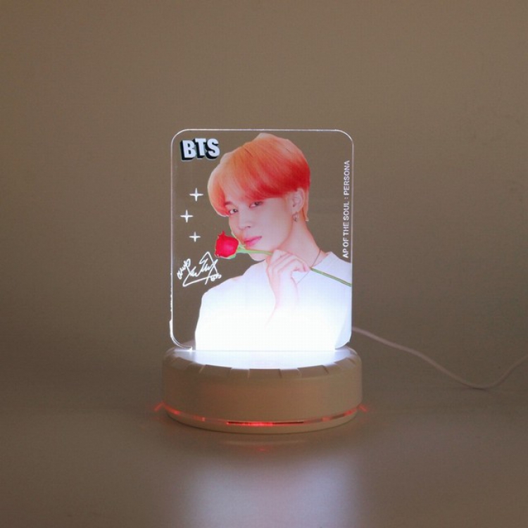 BTS JIMIN Acrylic table lamp night light 6X14CM 0.2KG