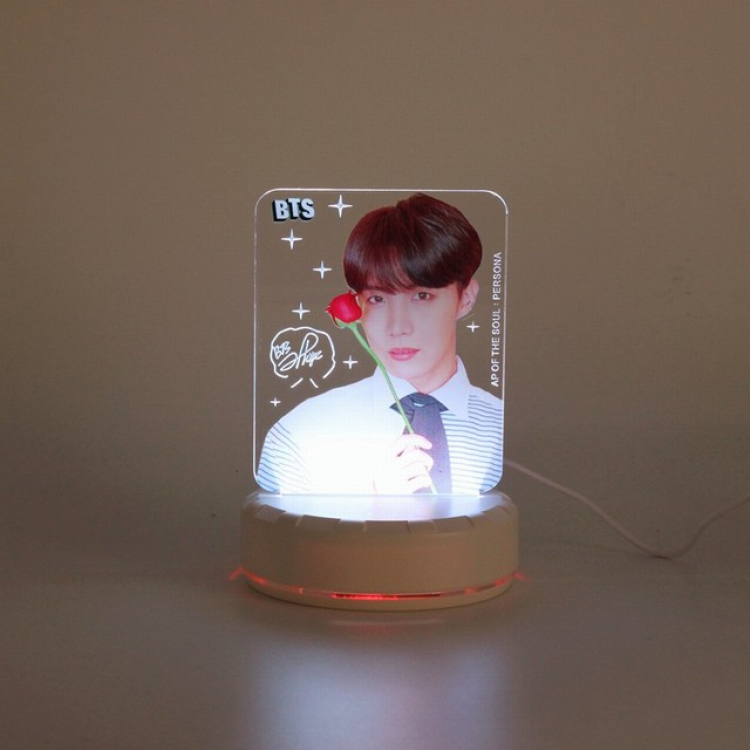 BTS J-HOPE Acrylic table lamp night light 6X14CM 0.2KG