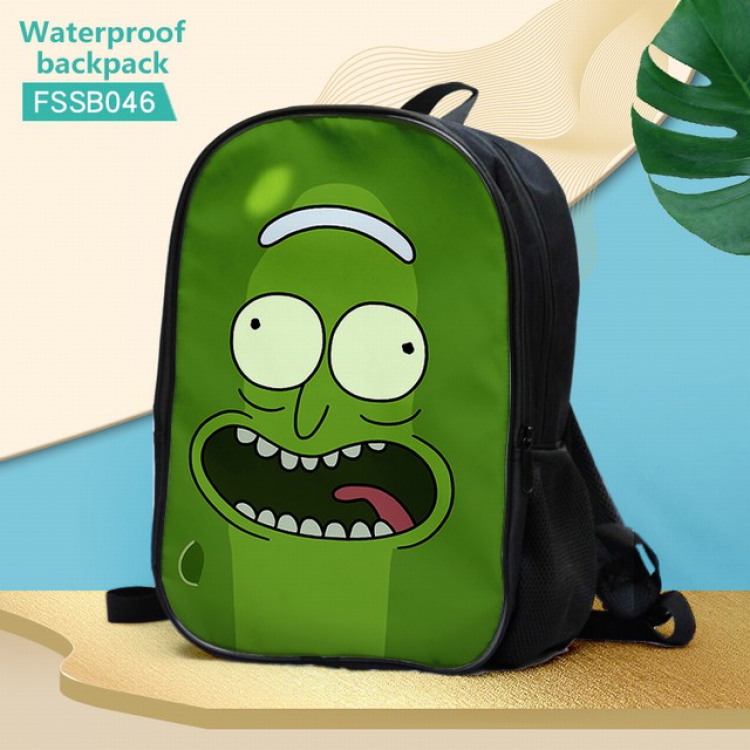 Rick and Morty Waterproof Backpack 30X17X40CM 0.5KG-FSSB046