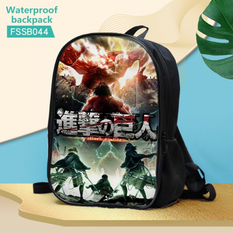 Shingeki no Kyojin Waterproof Backpack 30X17X40CM 0.5KG-FSSB044