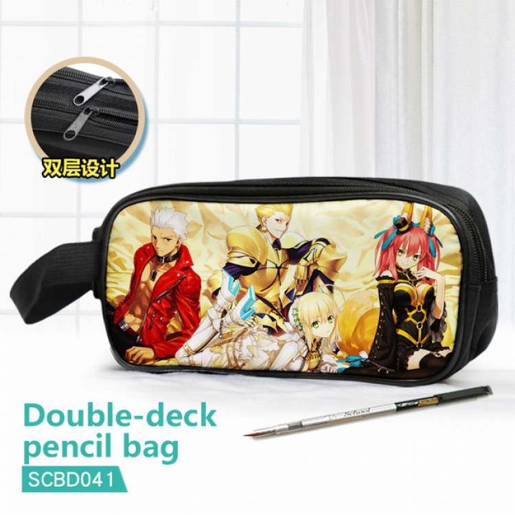 Fate Grand Order Double waterproof pencil case 25X7X12CM-SCBD041