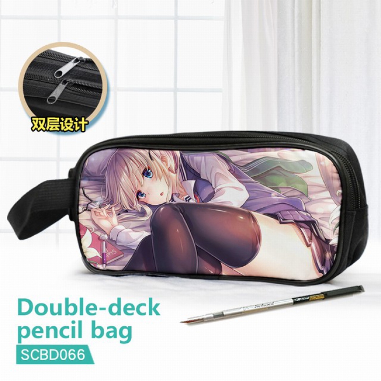 Saenai heroine no so Double waterproof pencil case 25X7X12CM-SCBD066