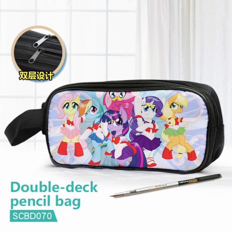 My Little Pony Double waterproof pencil case 25X7X12CM-SCBD070
