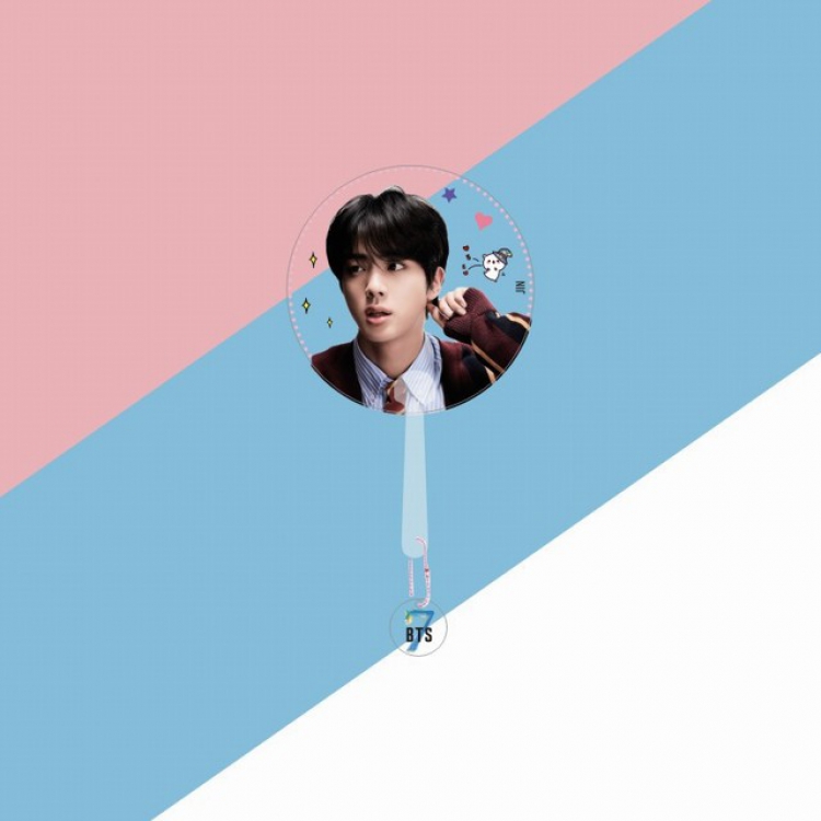 BTS JIN Round fan 28CM 25G a set price for 5 pcs