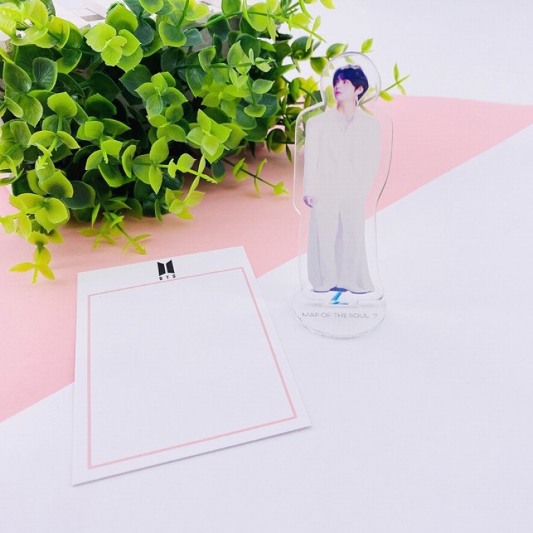 BTS Korean celebrity V Standing Plates 7X11CM 25G a set price for 5 pcs