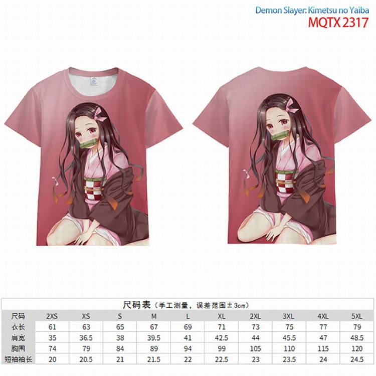 Demon Slayer Kimets Full color short sleeve t-shirt 10 sizes from 2XS to 5XL MQTX-2317