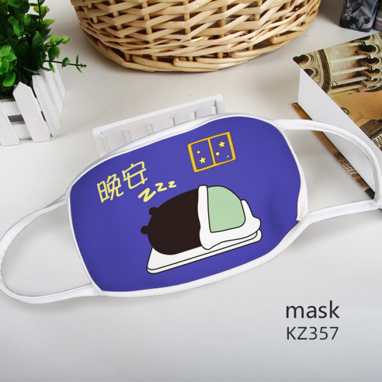 Kumamon Color printing Space cotton Mask price for 5 pcs KZ357