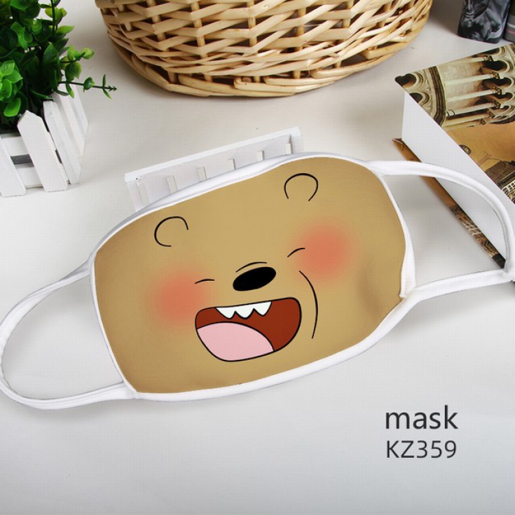 We Bare Bears Color printing Space cotton Mask price for 5 pcs KZ359