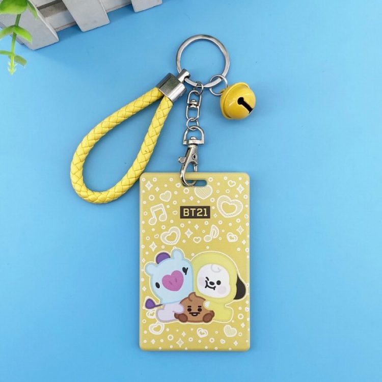 BTS Cartoon ID Card Holder Bus Card Holder 6.5X10.5CM 43G 6.5X10.5CM 43G a set price for 5 pcs 