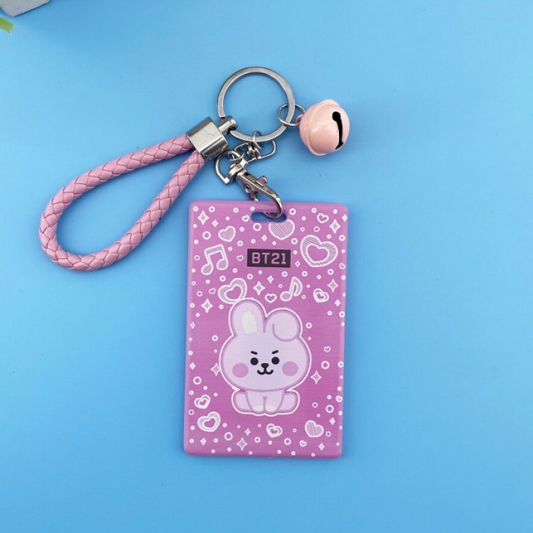 BTS Cartoon ID Card Holder Bus Card Holder 6.5X10.5CM 43G 6.5X10.5CM 43G a set price for 5 pcs 