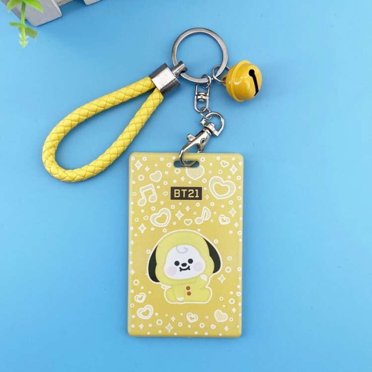 BTS Cartoon ID Card Holder Bus Card Holder 6.5X10.5CM 43G 6.5X10.5CM 43G a set price for 5 pcs 