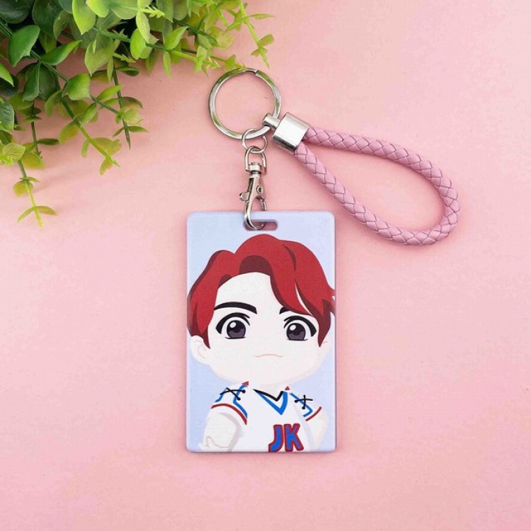 BTS Korean celebrity JK Cartoon ID Card Ferrule 6.5X10.5CM 41G a set price for 5 pcs