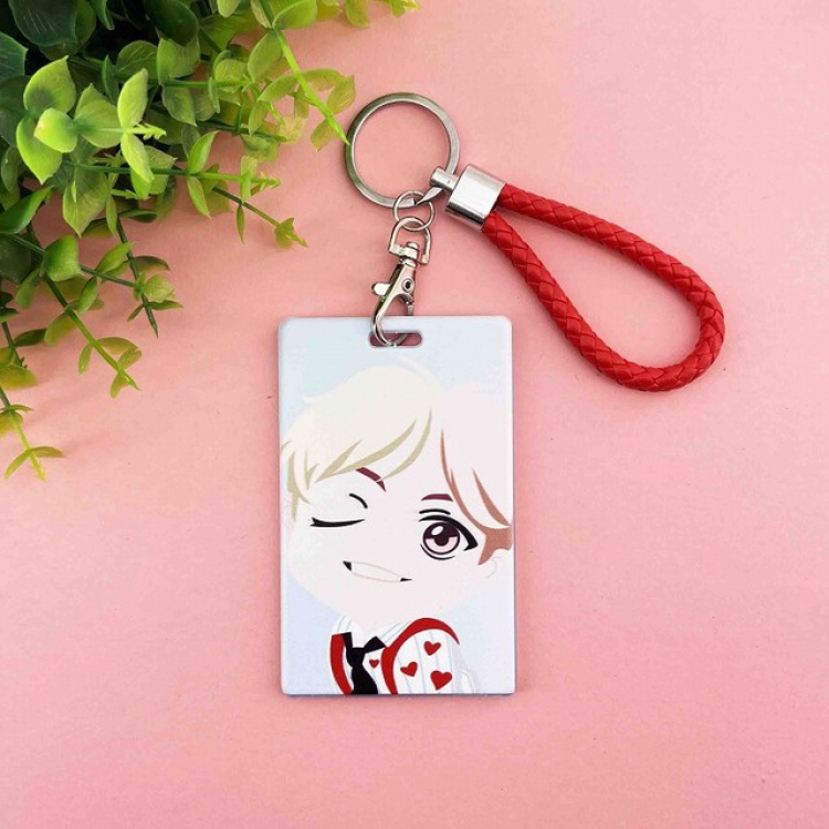 BTS Korean celebrity V Cartoon ID Card Ferrule 6.5X10.5CM 41G a set price for 5 pcs