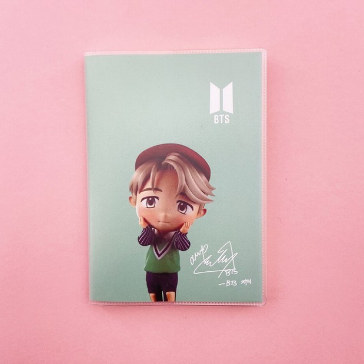BTS Korean celebrity Jimin Cartoon notebook diary 9.5X13CM75G a set price for 5 pcs