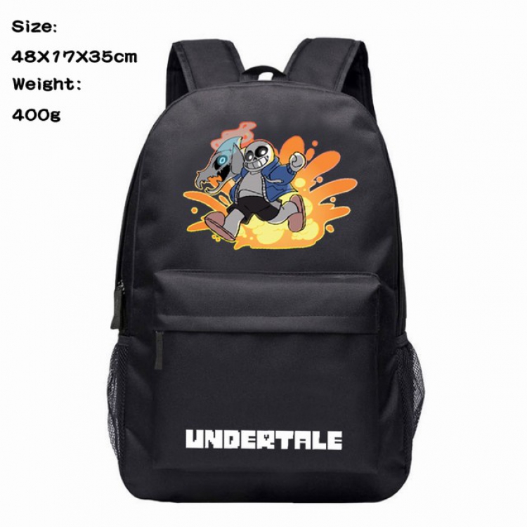 Undertale Sans Anime 600D Canvas Backpack 48X17X35CM 400G