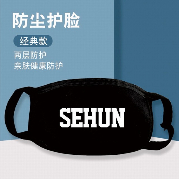 XKZ071-EXO SEHUN Two-layer protective dust masks a set price for 10 pcs