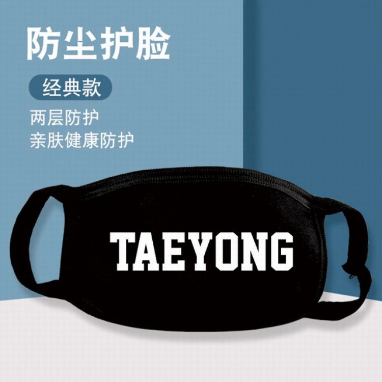 XKZ356-Super M TAEYONG Two-layer protective dust masks a set price for 10 pcs