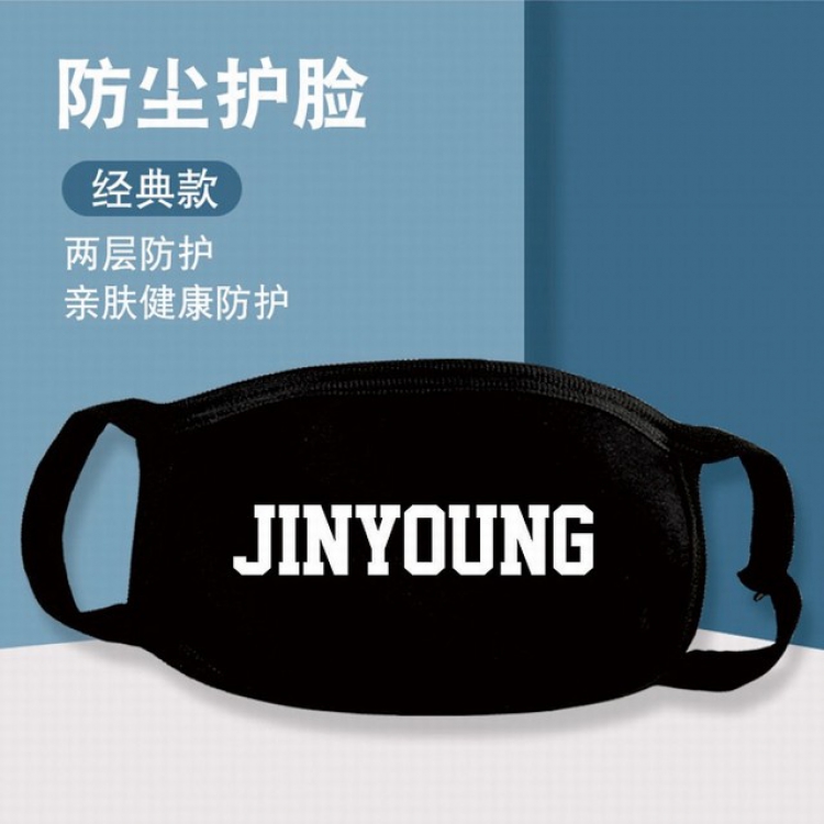 XKZ258-GOT7 JINYOUNG Two-layer protective dust masks a set price for 10 pcs