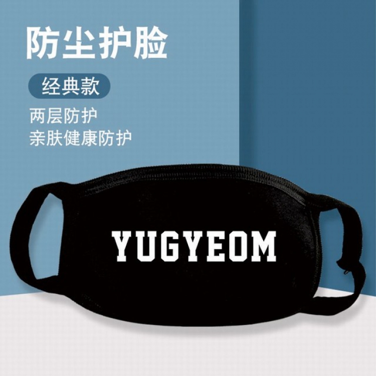 XKZ263-GOT7 YUGYEOM Two-layer protective dust masks a set price for 10 pcs