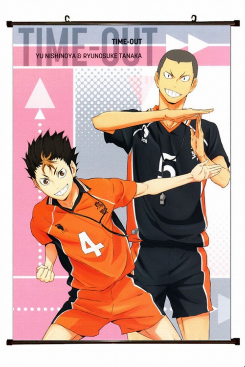 Haikyuu!! Plastic pole cloth painting Wall Scroll 60X90CM   p1-129