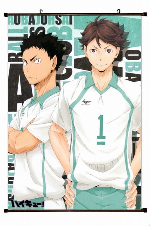 Haikyuu!! Plastic pole cloth painting Wall Scroll 60X90CM   p1-177