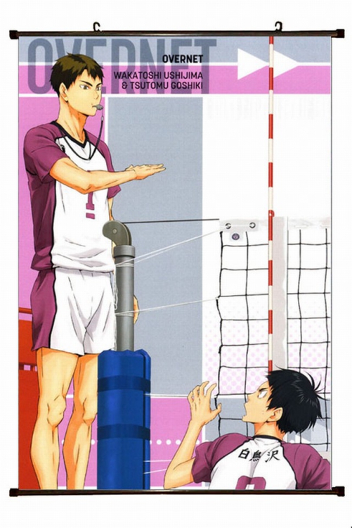 Haikyuu!! Plastic pole cloth painting Wall Scroll 60X90CM  p1-130