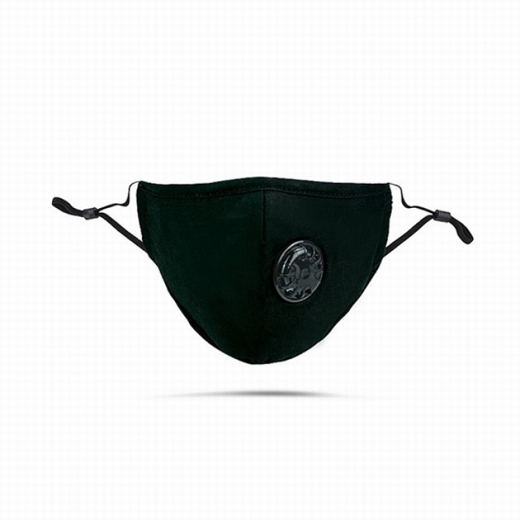Black cotton Dust and anti-smog masks with PM2.5 filter a set price for 5 pcs