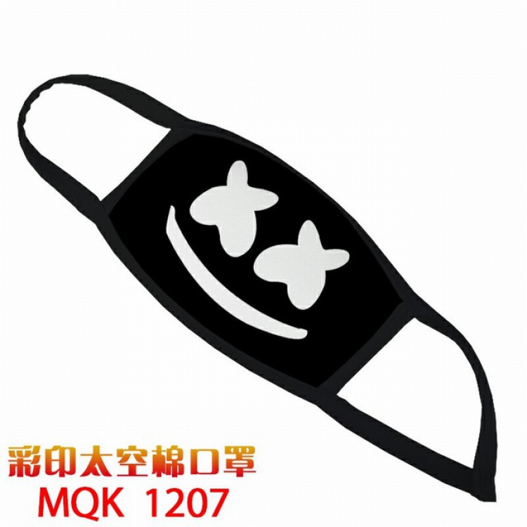 Marshmello Color printing Space cotton Masks price for 5 pcs MQK1207