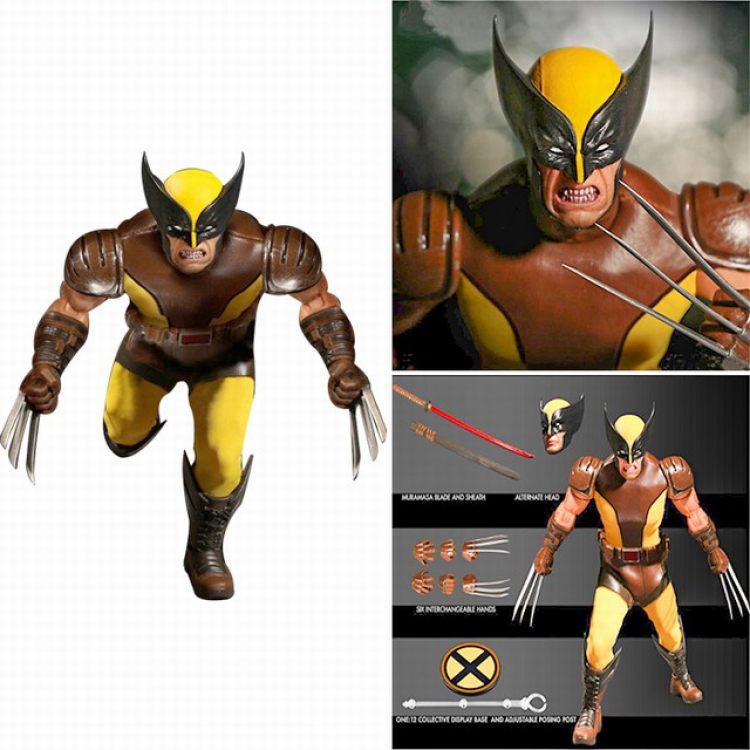 X-Men Wolverine Boxed Figure Decoration Model 16CM 0.48KG Color box size:22.8X7.8X28CM