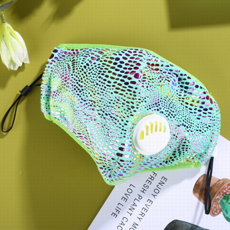 Green valve with 5 layers of protection dust-proof masks, 1 PM2.5 filter a set price for 3 pcs