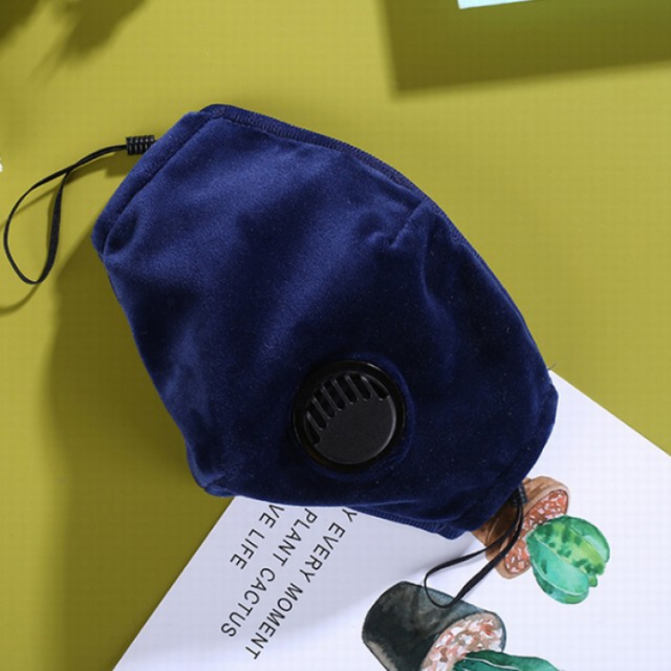 Blue valve with 5 layers of protection dust-proof masks, 1 PM2.5 filter a set price for 3 pcs