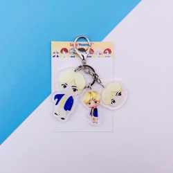 BTS JIN Cartoon keychain penda...