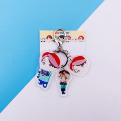 BTS JIMIN Cartoon keychain pen...