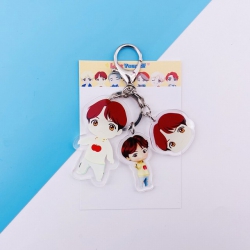 BTS SUGA Cartoon keychain pend...