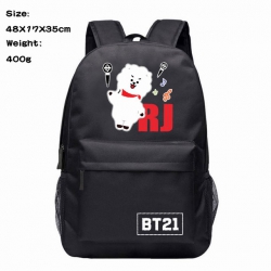 BTS Anime 600D Canvas Backpack...