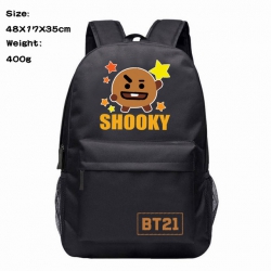 BTS Anime 600D Canvas Backpack...