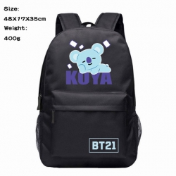 BTS Anime 600D Canvas Backpack...