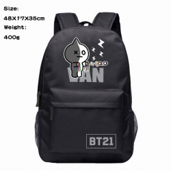 BTS Anime 600D Canvas Backpack...