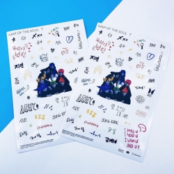 BTS Sticker hand account 16X24...