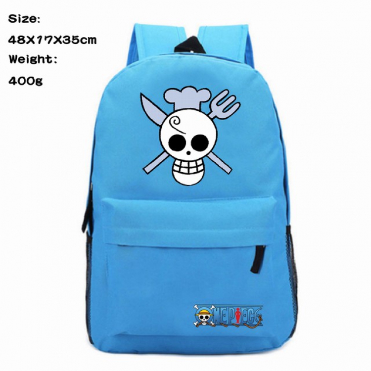 One Piece Sanji Anime 600D Canvas Backpack 48X17X35CM 400G