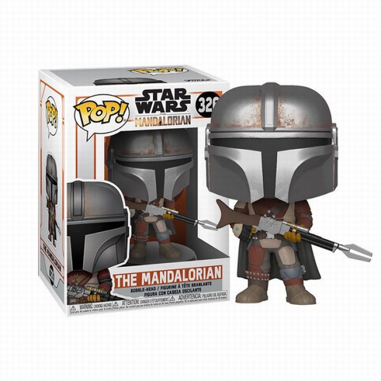 FUNKO POP326 Star Wars The Mandalorian Boxed Figure Decoration Model About 10CM