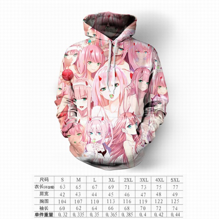 DARLING in the FRANXX Zero Two Round neck pullover hat sweater S M L XL XXL XXXL XXXXL XXXXXL preorder 3days price for 2