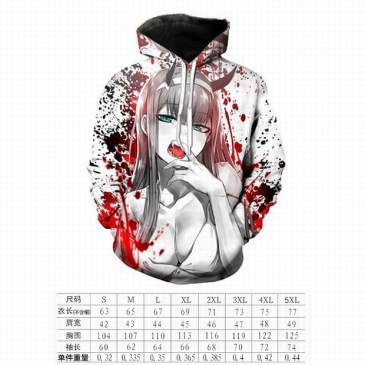 DARLING in the FRANXX 02 Round neck pullover hat sweater S M L XL XXL XXXL XXXXL XXXXXL preorder 3days price for 2pcs