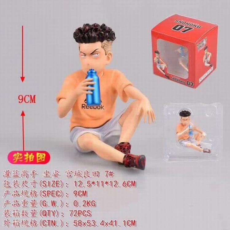 Slam Dunk regular version Miyagi Ryota Boxed Figure Decoration Model 9CM 0.2KG