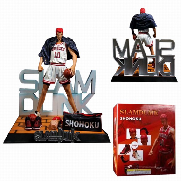 Slam Dunk Hanamichi Sakuragi Boxed Figure Decoration Model 33CM 2KG Color box size:40X20X35CM