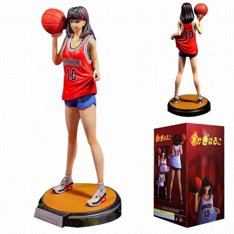 Slam Dunk Akagi Haruko Boxed Figure Decoration Model 25CM 515G Color box size:16X15X30CM